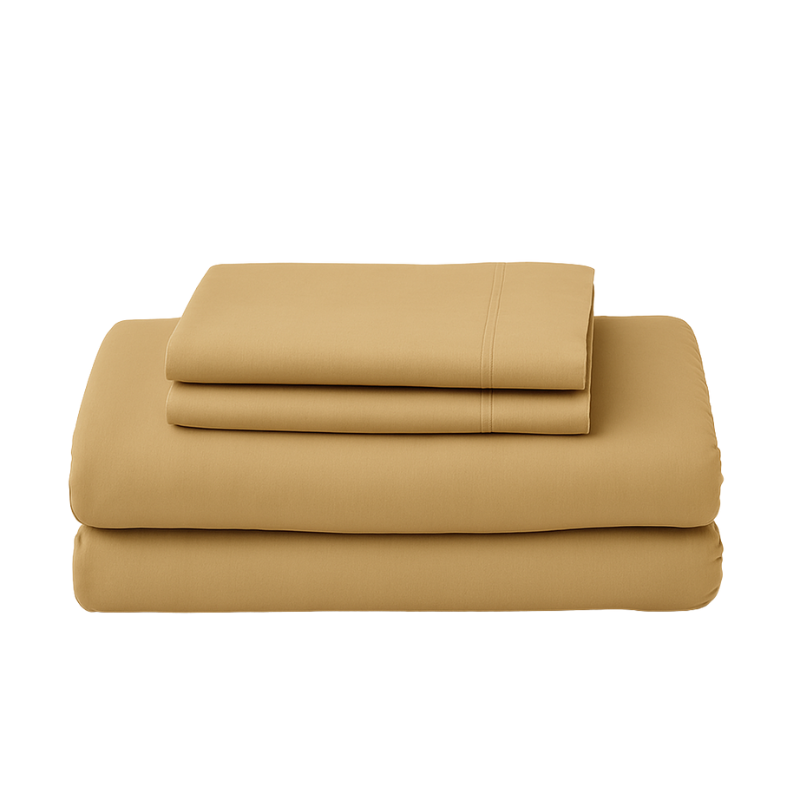 Percale Cotton Fitted Bed Sheet Set