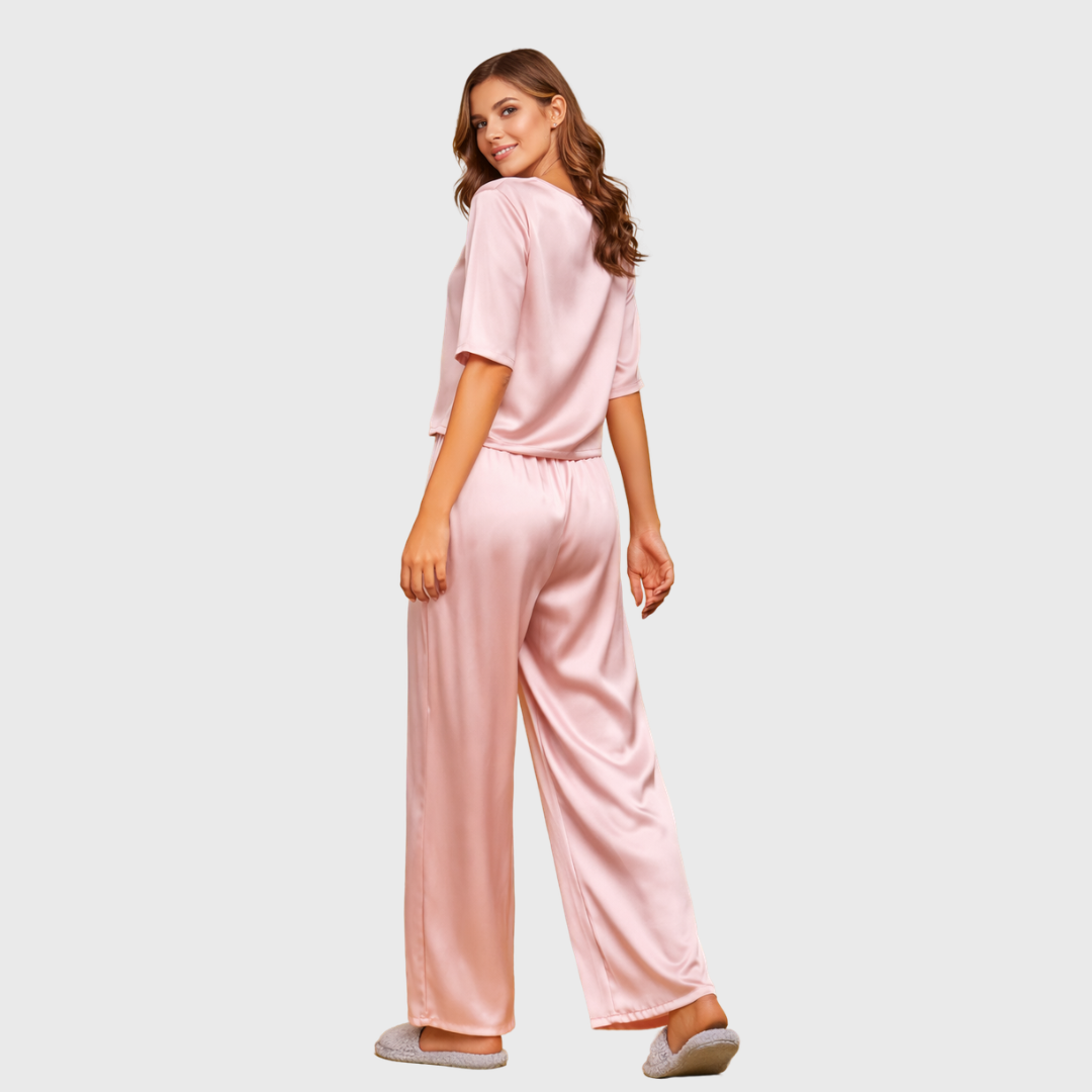 Soie de Lune Satin Pajama Set – Clermontier Soie de Lune Satin Pajama Set – Clermontier