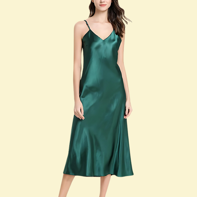 Clair d’Aube Satin Nightgown