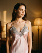 Satin Scarlet Reverie Nightgown