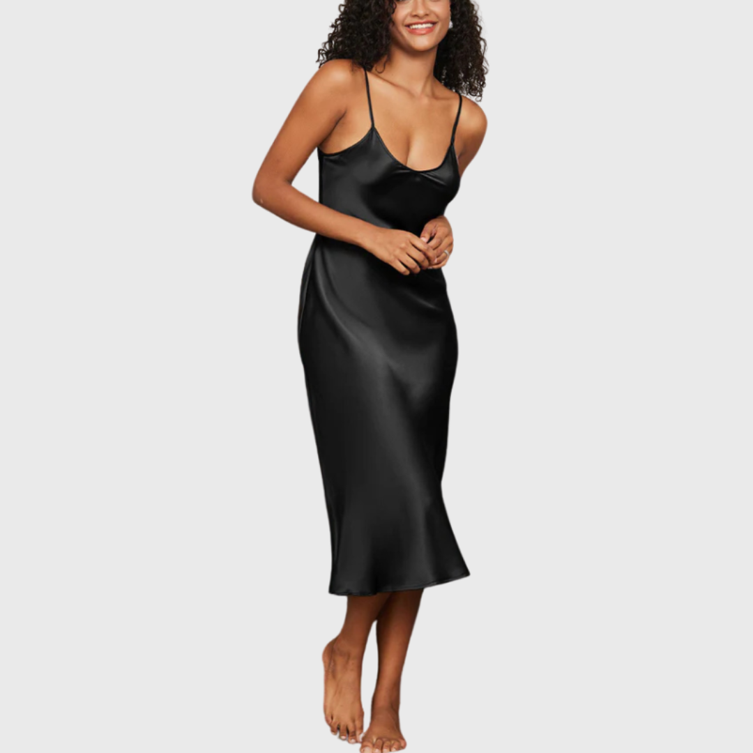 Clair d’Aube Satin Nightgown