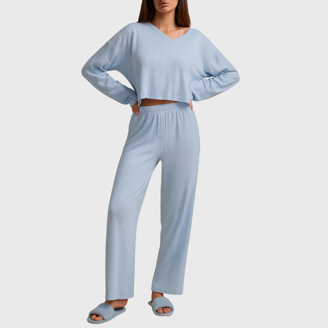 Peony Knit Pajama Set