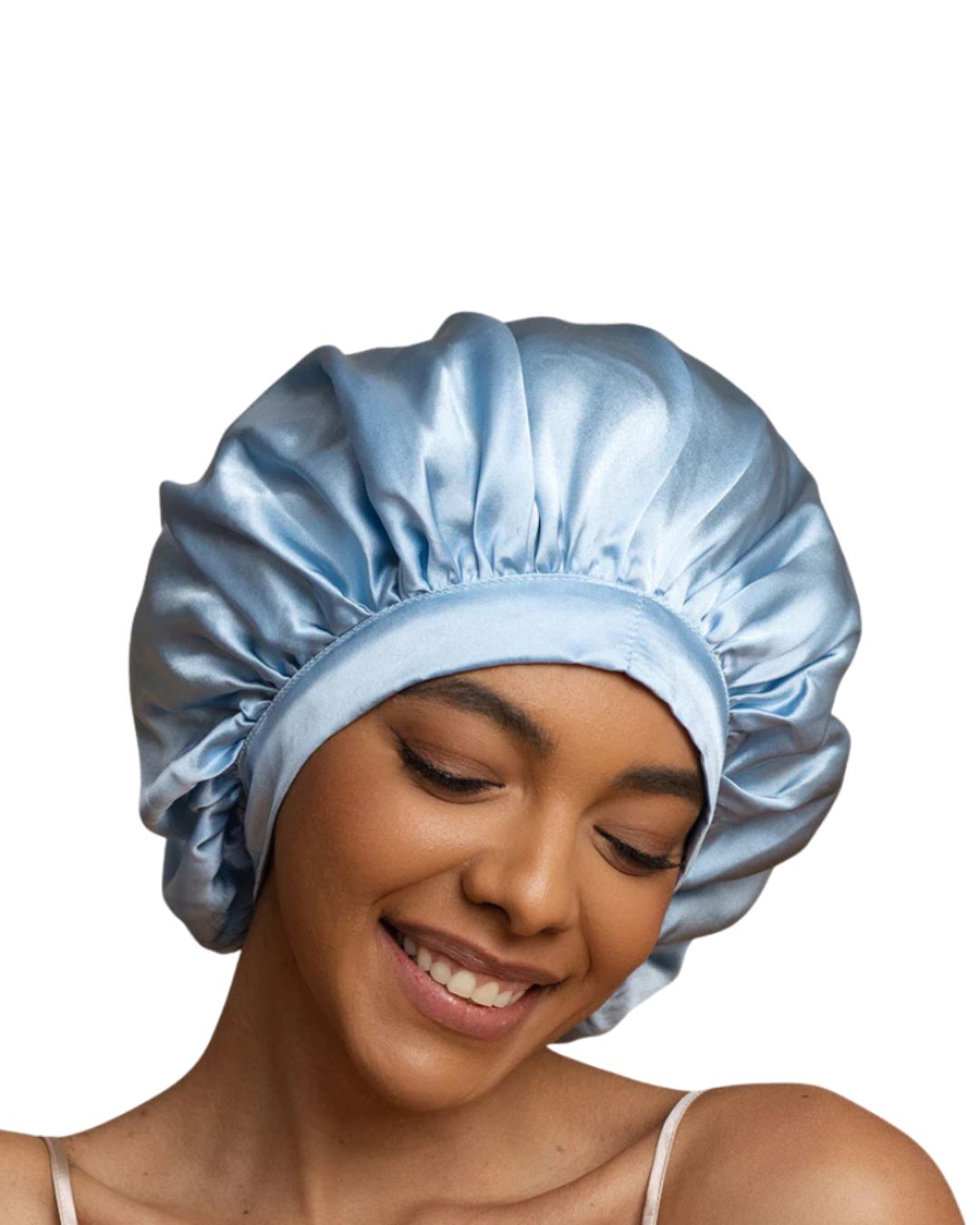 Nocturne Ribbons Satin Bonnet Sky Blue
