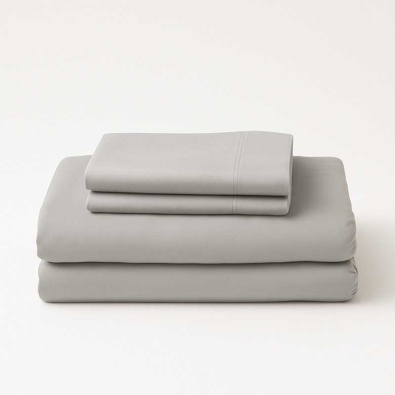 Percale Cotton Fitted Bed Sheet Set