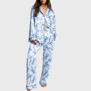 Satin Ribbonette Pajama Set