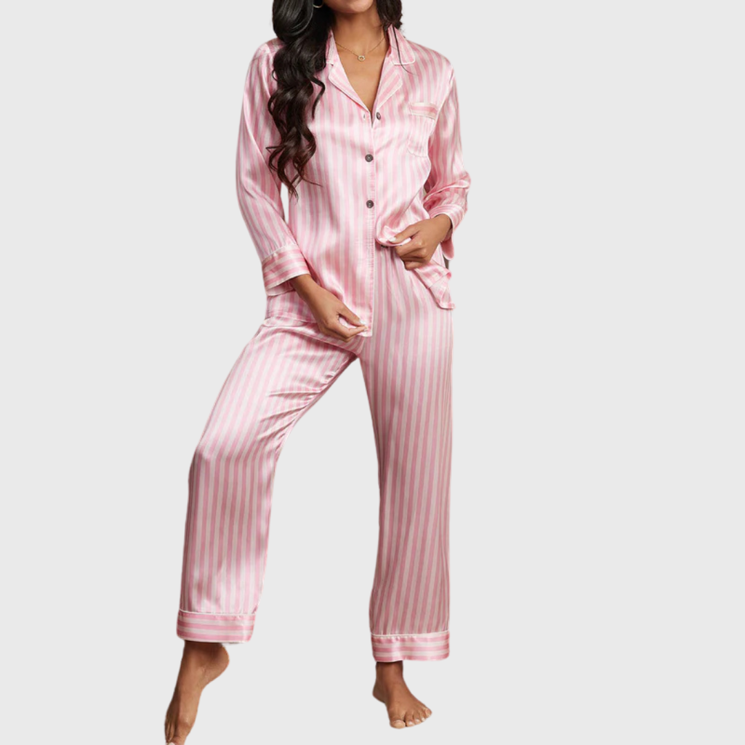 Fleur de Satin Pajama Set