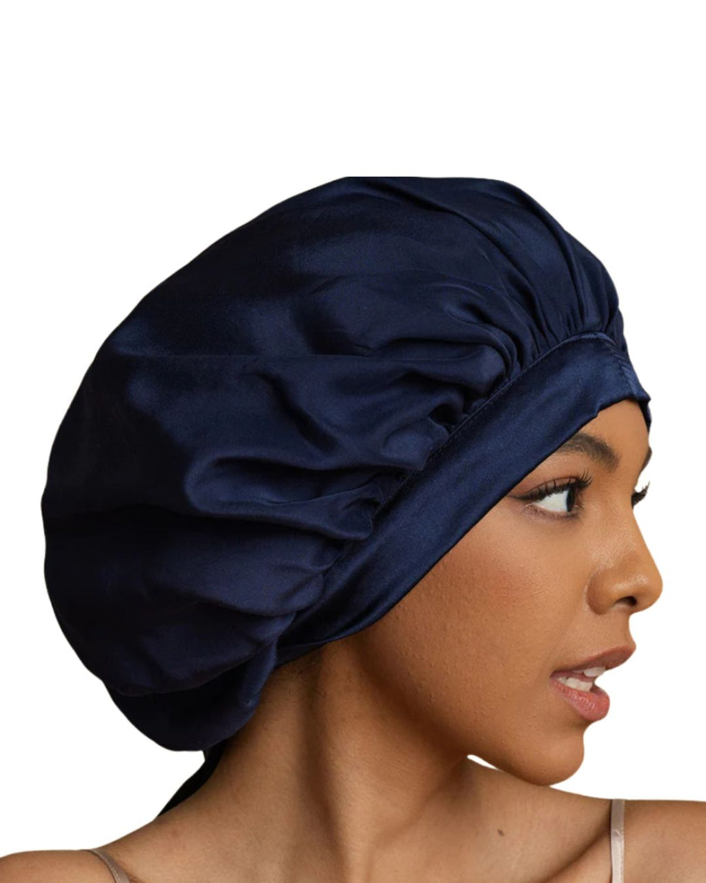 Nocturne Ribbons Satin Bonnet Navy