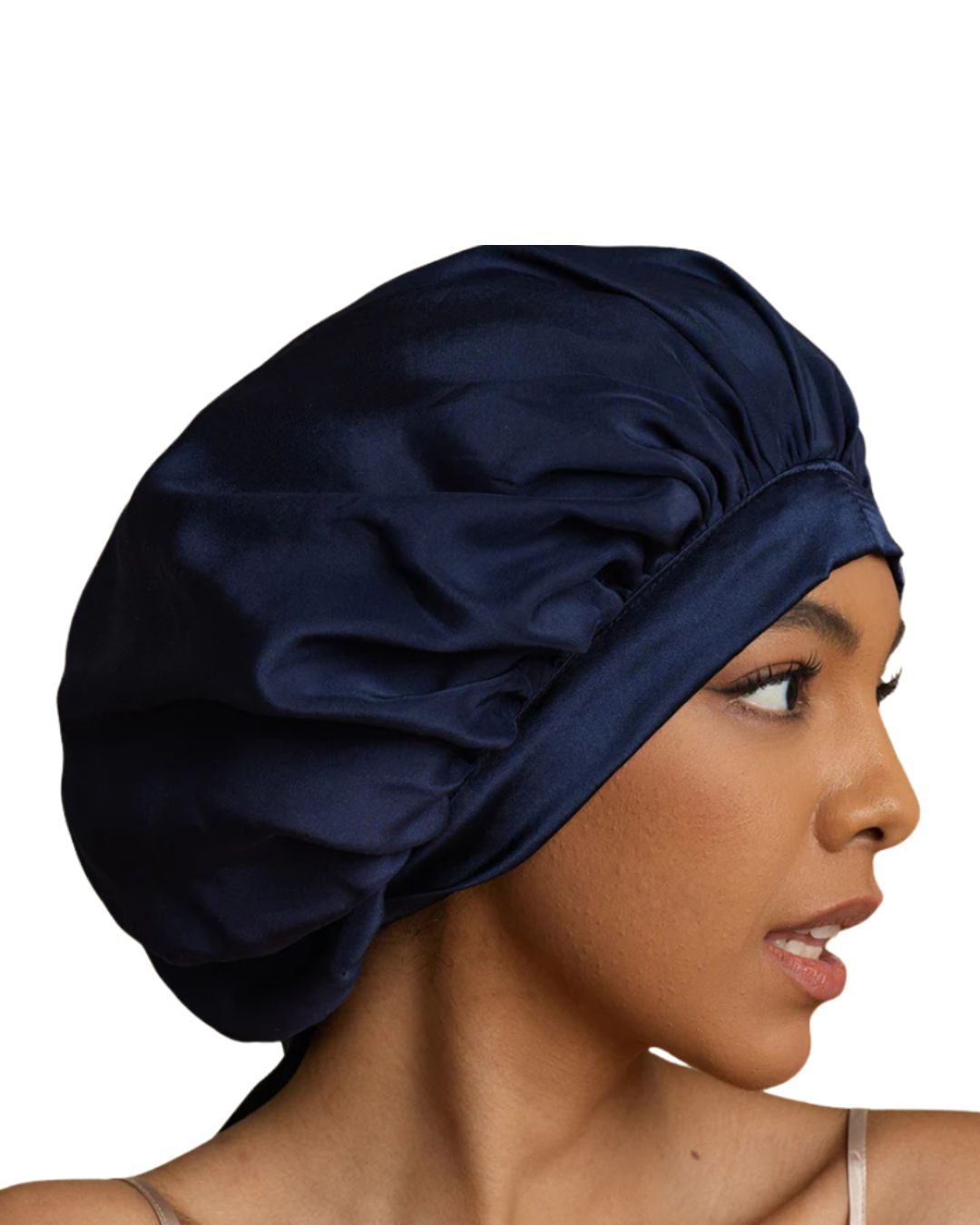 Nocturne Ribbons Satin Bonnet Navy