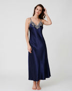 Satin Scarlet Reverie Nightgown