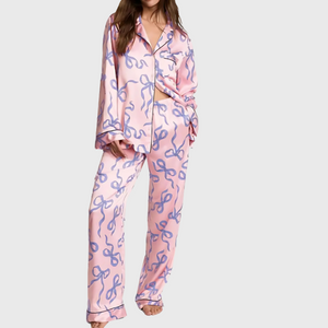 Satin Ribbonette Pajama Set
