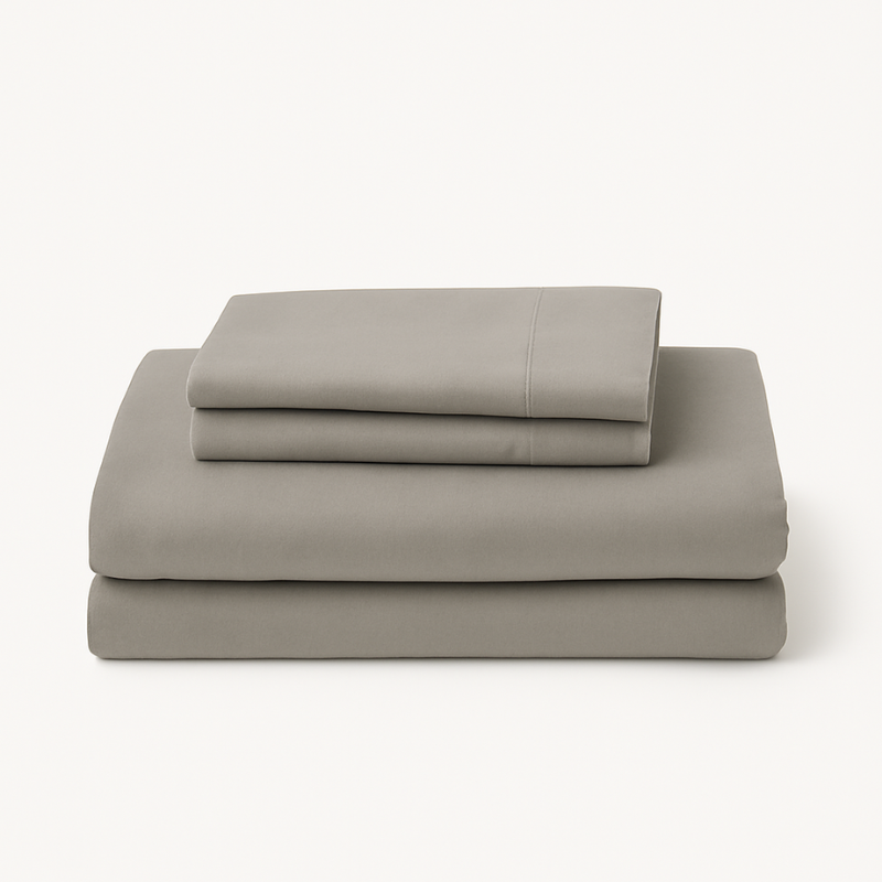 Percale Cotton Fitted Bed Sheet Set