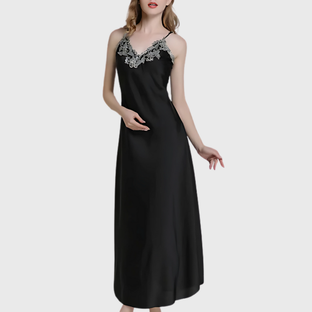 Satin Scarlet Reverie Nightgown