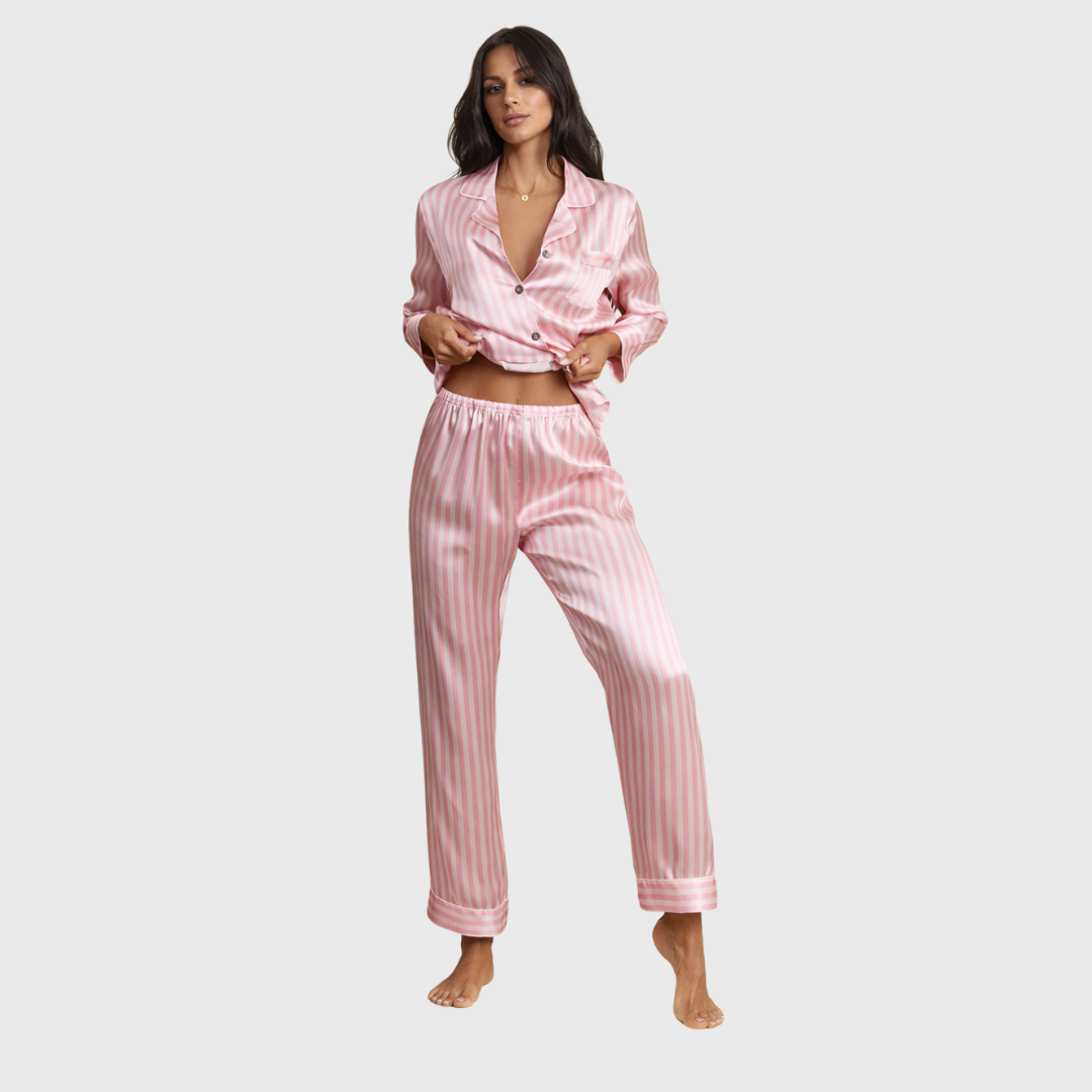 Fleur de Satin Pajama Set