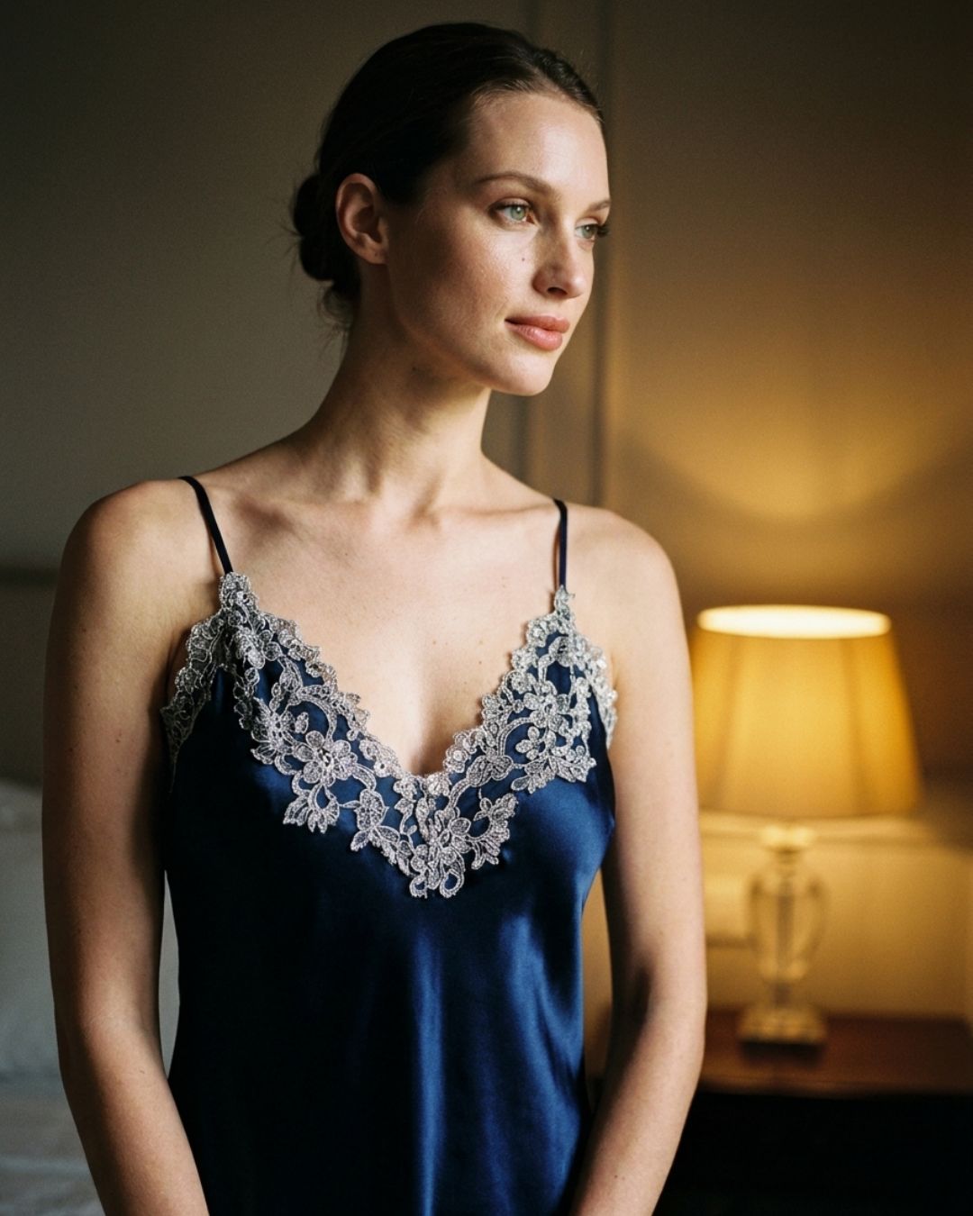 Satin Scarlet Reverie Nightgown