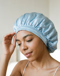 Nocturne Ribbons Satin Bonnet Sky Blue