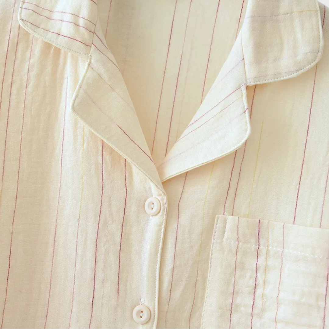 Linenstripe Pajama Set