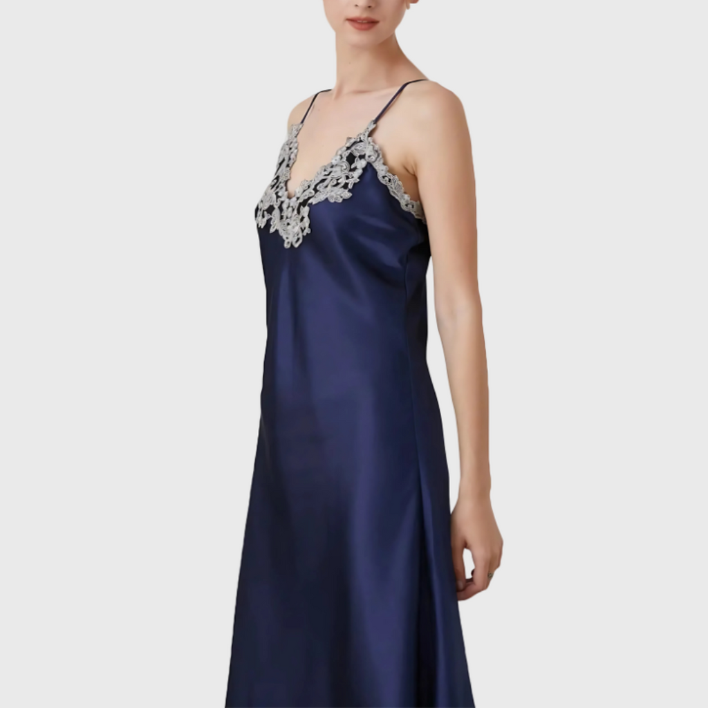 Satin Scarlet Reverie Nightgown