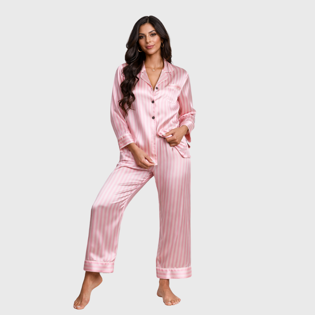 Fleur de Satin Pajama Set