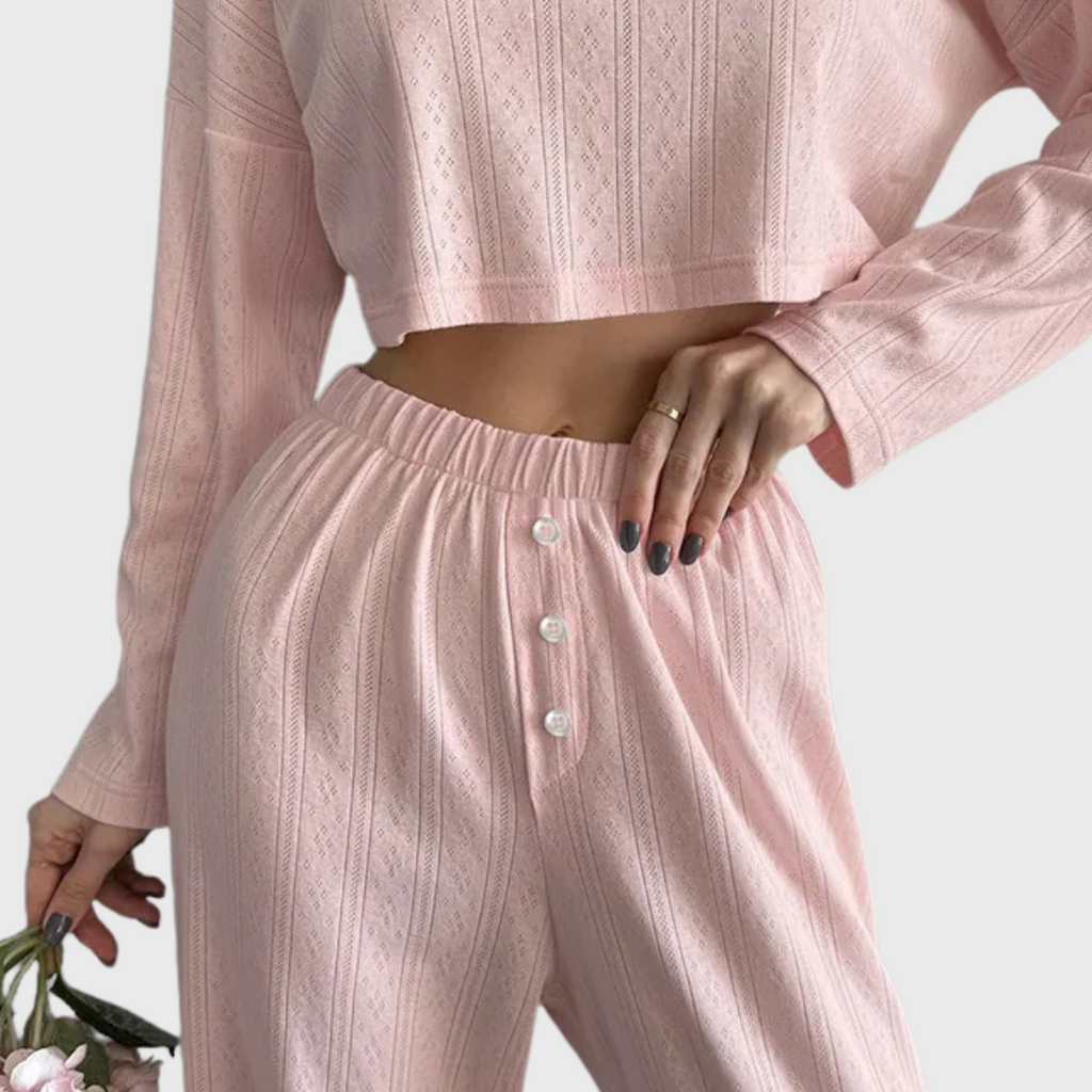 Peony Knit Pajama Set