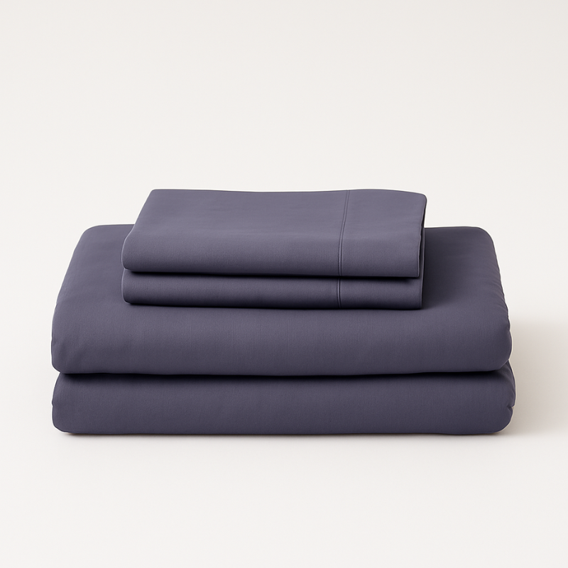 Percale Cotton Fitted Bed Sheet Set
