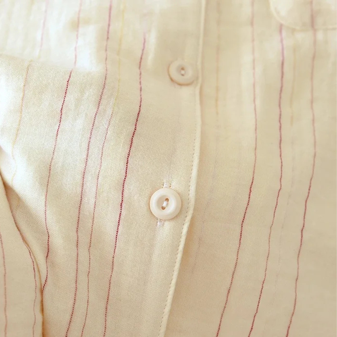 Linenstripe Pajama Set