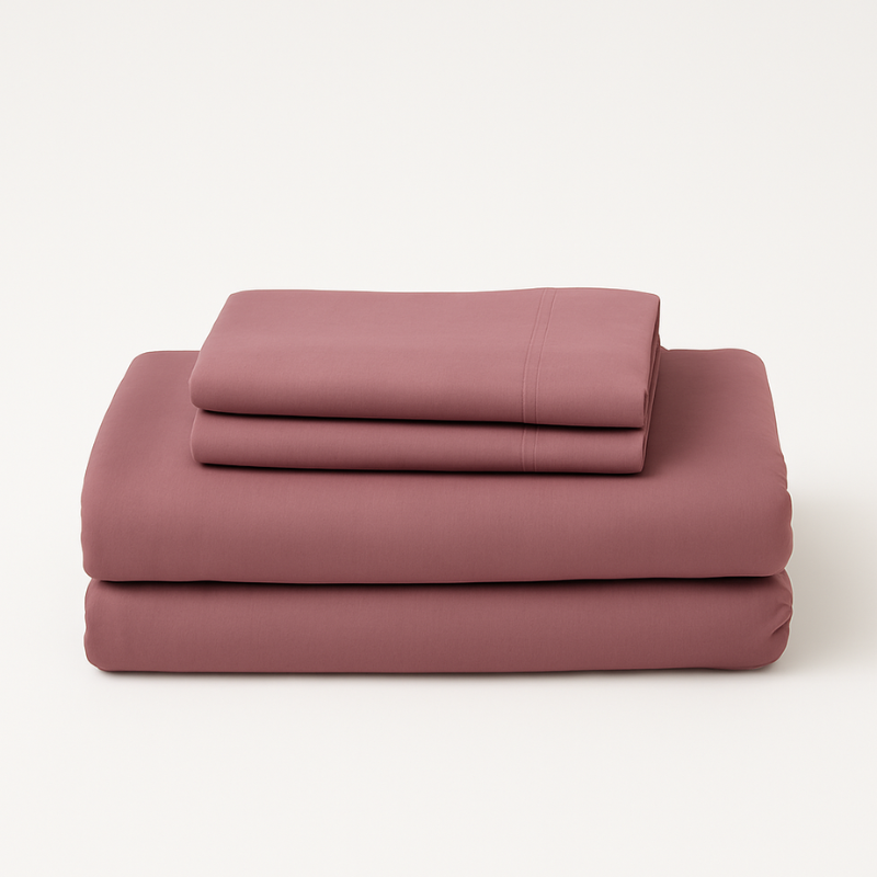 Percale Cotton Fitted Bed Sheet Set