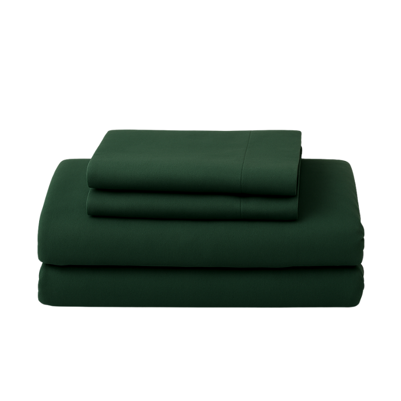 Percale Cotton Fitted Bed Sheet Set