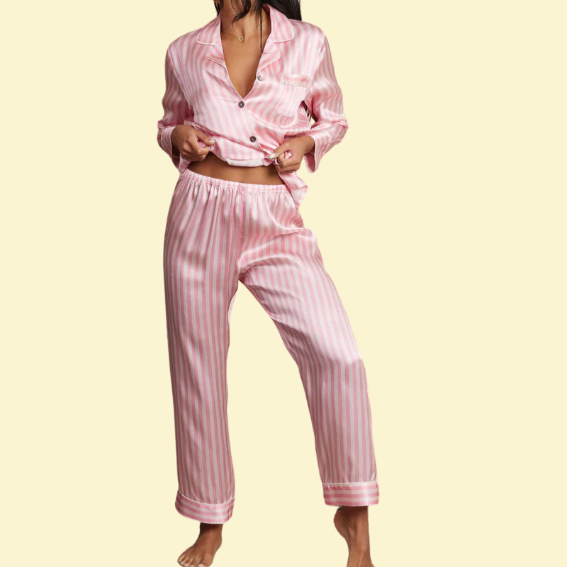 Fleur de Satin Pajama Set