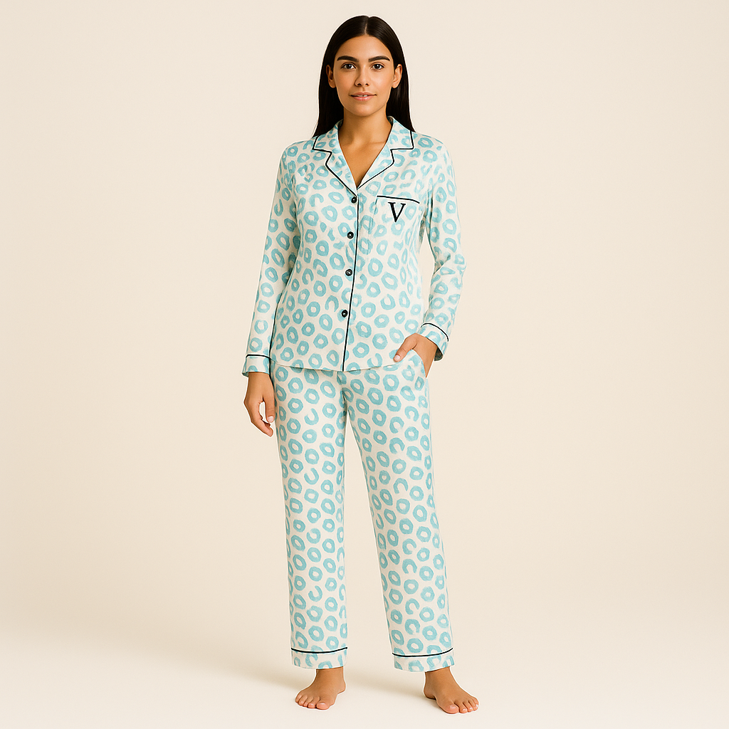 Midnight Whisper Silk Pajama Set