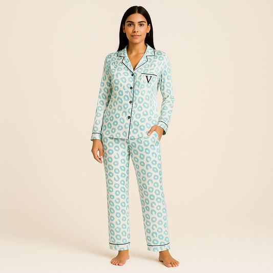 Midnight Whisper Silk Pajama Set