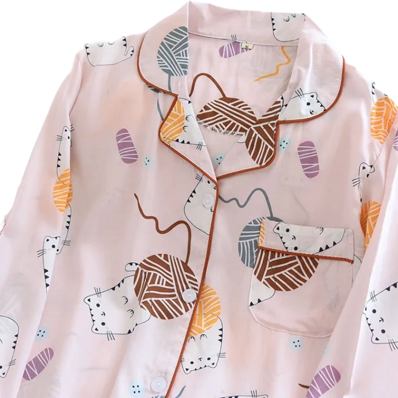 Clermontier - Whiskers and Yarn Pajama Set