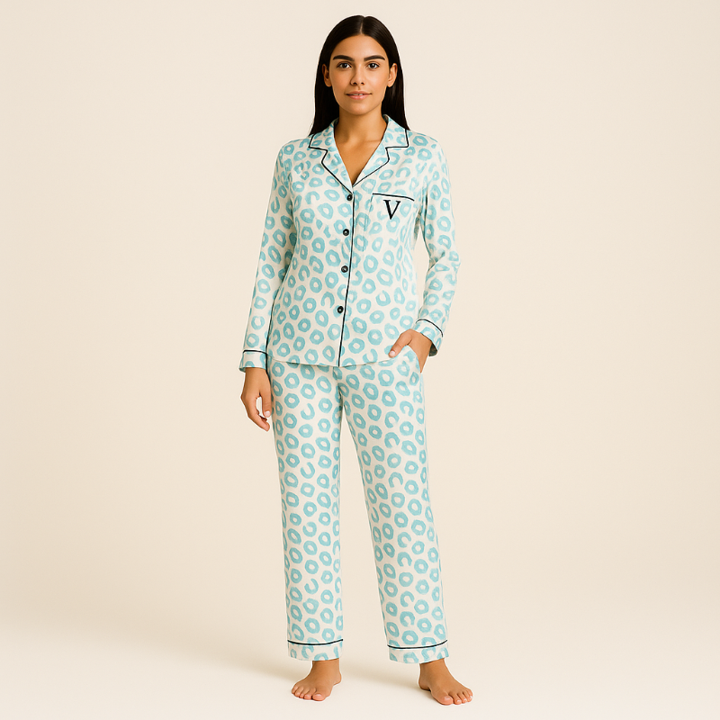 Clermontier - Midnight Whisper Silk Pajama Set